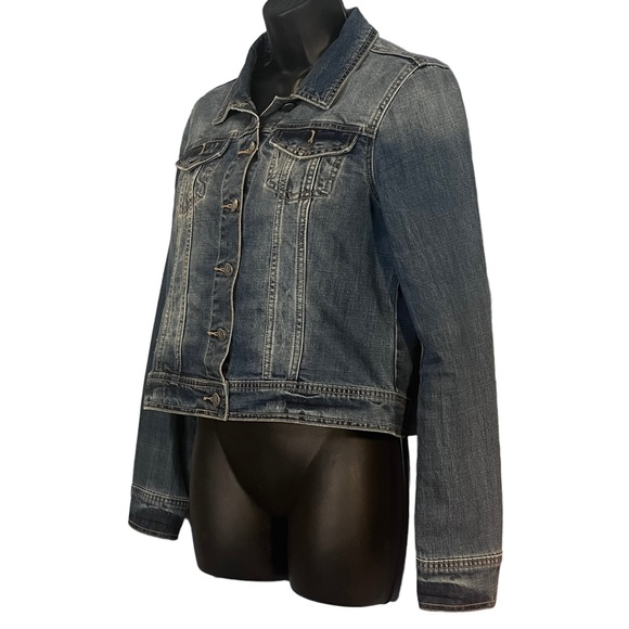 PRANA Jean Jacket Distressed Size Medium - Picture 5 of 9